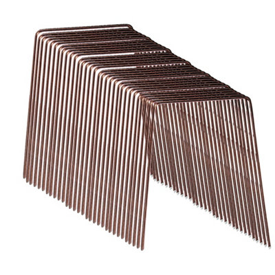 PegdevPdl 6 Inch Copper-Coated Staples Secure Weed Membrane Fleece Netting Pegs Repel Slugs SnailsPack Of 35 from B&Q