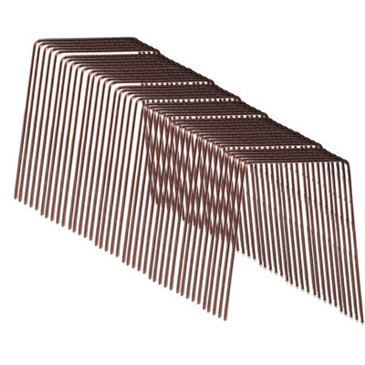 PegdevPdl 6 Inch Copper-Coated Staples Secure Weed Membrane Fleece Netting Pegs Repel Slugs SnailsPack Of 40 from B&Q