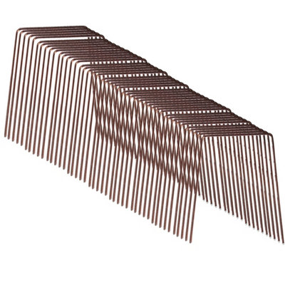 PegdevPdl 6 Inch Copper-Coated Staples Secure Weed Membrane Fleece Netting Pegs Repel Slugs SnailsPack Of 45 from B&Q