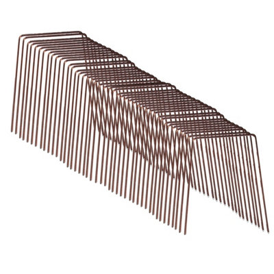 PegdevPdl 6 Inch Copper-Coated Staples Secure Weed Membrane Fleece Netting Pegs Repel Slugs SnailsPack Of 50 from B&Q