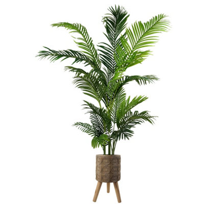 PegdevPdl180Cm Artificial Palm Tree With 40Cm Zandi PlanterWired StemsIdeal For Home Or Office from B&Q