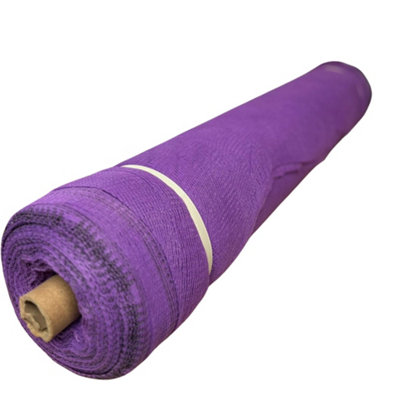 PegdevPdl Purple Temporary Fencing Heavy Duty Uv Stabilised Polyethylene Mesh Durable Netting For Herris Fencing 17M from B&Q