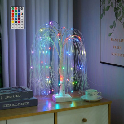 B&Q -  60 Led Pre Lit Christmas Willow Tree Lamp With Remote Control