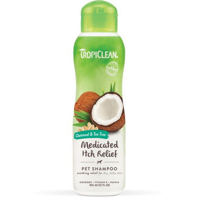 Tropiclean Oatmeal And Tea Tree Shampoo Itch Relief For Dogs & Cats 355Ml from B&Q