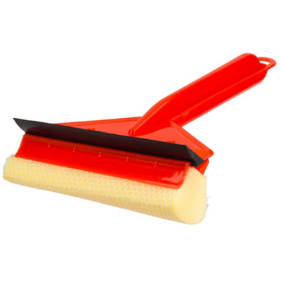 Compact Window Squeegee Glass Cleaner Wiper With Rubber Blade For Windows Mirrors Shower Screens & Tiles from B&Q