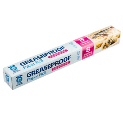 Fs Greaseproof Paper 8M X 38Cm Baking Food Wrap Kitchen Roll from B&Q