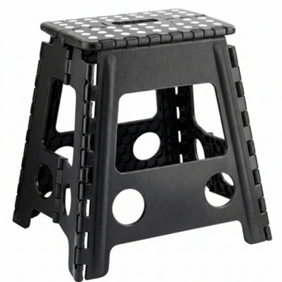 Osh Large Handy Plastic Folding Stool  Durable & Portable Stool from B&Q