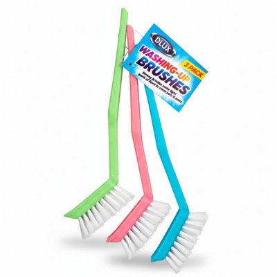 Dl 3Pk Dish Washing Brushes  Durable Kitchen Cleaning Set from B&Q