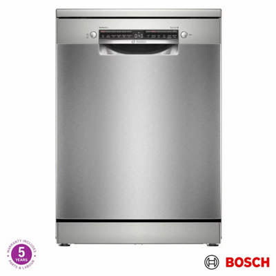 Xample Bosch Series 6 14 Place Dishwasher B Rated Freestanding Silver Perfectdry Home Connect Quiet 40Db Sms6Zci10G