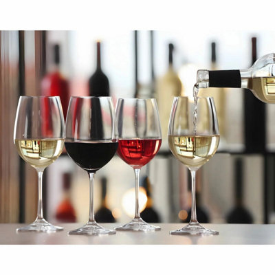 Xample Wine Glass Set 470Ml 18 Pack Lead Free Glass Dishwasher Safe Large Capacity Red White Wine Party Glassware Set
