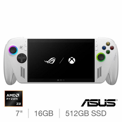 Asus Rog Xbox Ally Handheld Gaming Pc, Ryzen Z2, 16Gb Ram, 512Gb Ssd, 7 Fhd 120Hz Display, Windows 11 Console