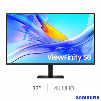 Samsung S80Ud 37 Inch 4K Ultra Hd, 60Hz, Va Monitor, Ls37D800Uauxxu, Hdr10, Usb-C 90W, Kvm Switch, 60Hz, Ergonomic Design