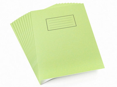 Silvo Silvine Exercise Book Ruled 229X178mm Green (Pack Of 10) from B&Q