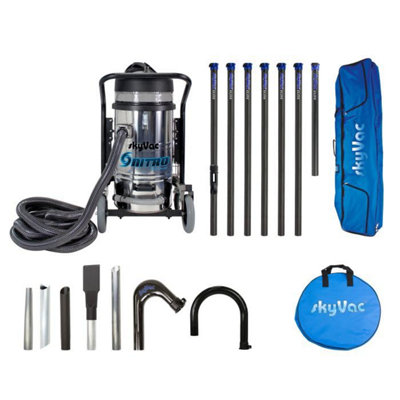 Skyvac Nitro Gutter Vacuum Clamped 6 Pole Package (9M/30Ft) from B&Q