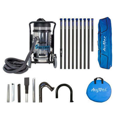 Skyvac Nitro Gutter Vacuum 8 Pole Package (12M/40Ft Reach) from B&Q