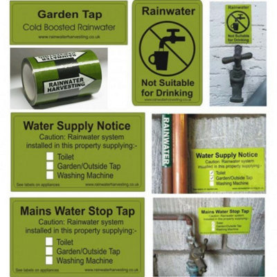  - Rainwater Harvesting Warning Labels