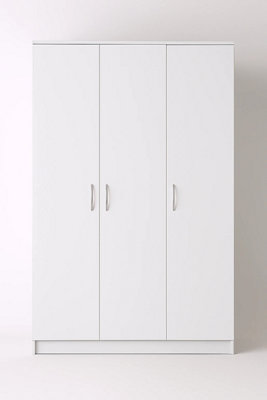  - Venice 3 Door White 120Cm Wide Wardrobe