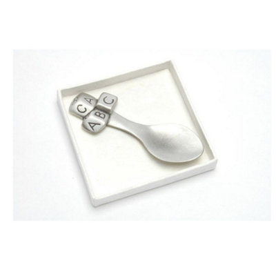 English Pewter Decorative SpoonAbc Blocks from B&Q