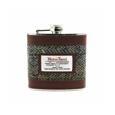 Harris Tweed Hip Flask: Carloway