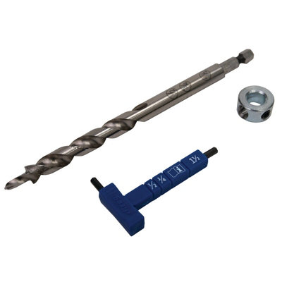 Kreg Easy-Set Drill Bit With Depth Gauge / Collar /wrench