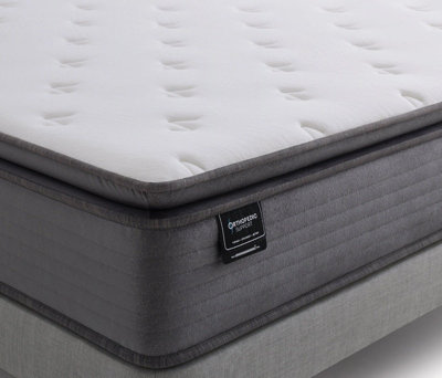 Stratus Interiors Serenity Luxury Pillowtop MattressPocket Spring Support With Wool Comfort Layer & Premium Foam Padding from B&Q