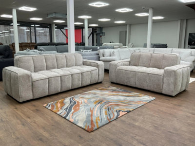 Stratus Interiors Paris Chunky Panel Sofa Plush ComfortStylish Design & Durable BuildSet from B&Q