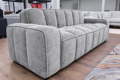 Stratus Interiors Paris Chunky Panel SofaPlushStylish & Durable Seating For Modern Living Rooms3 Seater from B&Q