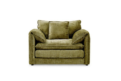 Stratus Interiors Solaya Luxury Chenille SofaDurableStylish Black Living Room Seating1 Seater from B&Q