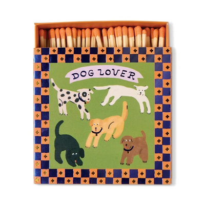 Paddywax Dog Lover Boxed Matches | 125 Pieces | Orange Tips - Image 2