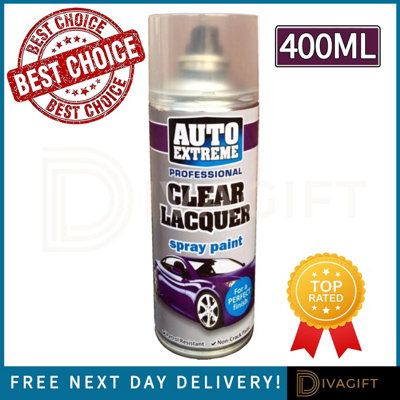 Paint Factory Auto Extreme Clear Lacquer 400Ml from B&Q