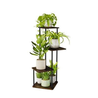 B&Q -  4-Tier Plant Stand Compact Corner Shelf