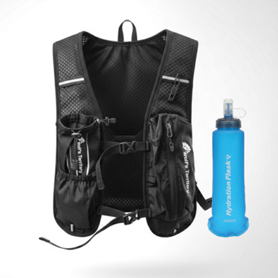 Lightweight Running Hydration Vest Backpack And Bottle Set from B&Q