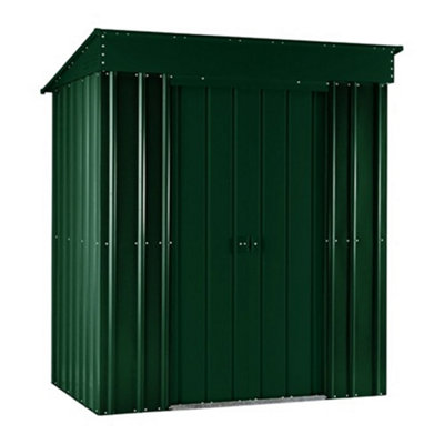 Salford 5 X 3 Pent Metal Garden Shed - Heritage Green (5Ft X 3Ft / 5' X 3' / 1.5M X 1.0M)