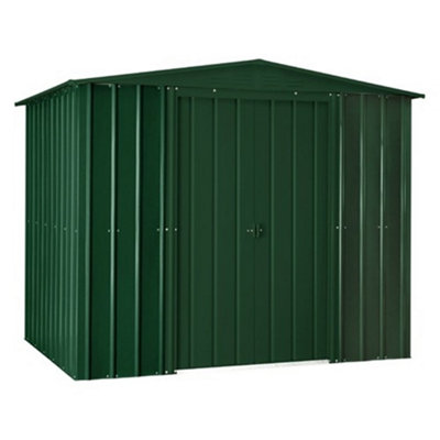 Salford 8 X 5 Apex Metal Garden Shed - Heritage Green (8Ft X 5Ft / 8' X 5' / 2.5M X 1.5M)