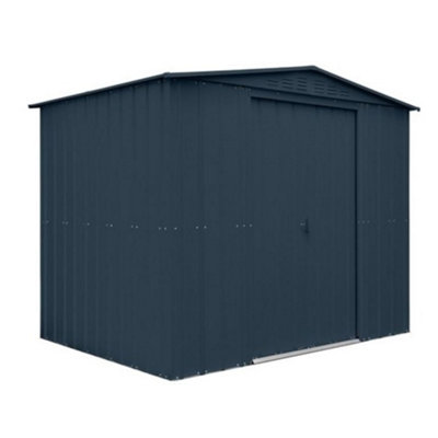 Salford 8 X 5 Premier Apex Metal Garden Shed - Anthracite Grey (8Ft X 5Ft / 8' X 5' / 2.5M X 1.5M)