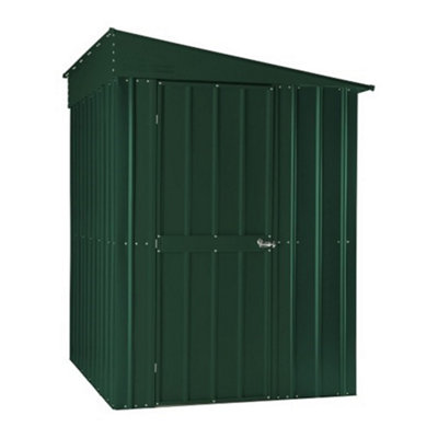 Salford 5 X 8 Pent Metal Garden Shed - Heritage Green (5Ft X 8Ft / 5' X 8' / 1.5M X 2.4M)