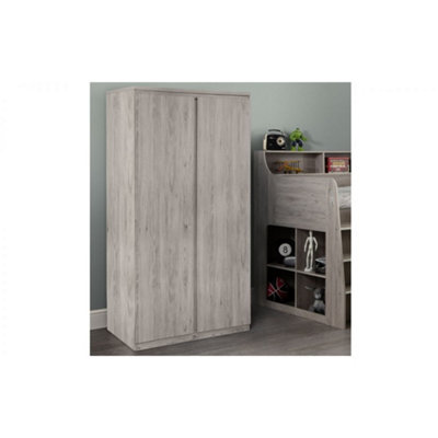 Ashfield Modern Grey Oak 2 Door Wardrobe from B&Q