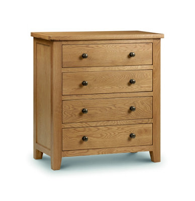 Ashfield Stylish White Oak Bedside Drawer3 Drawers from B&Q
