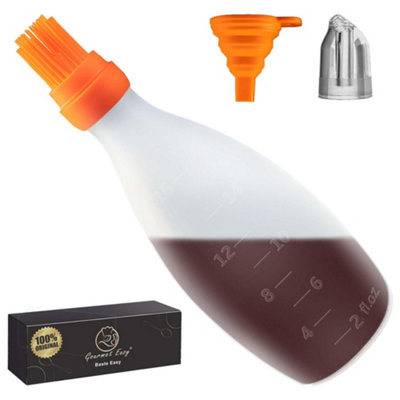 Gourmet Easy Silicone Pastry BrushAll-In-One Slicone Basting With Sauce BottleHeat Resistant Bbq Accessories And Cooking GadgetsBpa-Free from B&Q