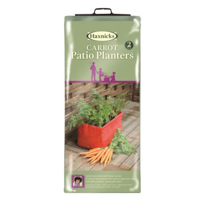 Haxnicks Carrot Planters 2 Pack L:45Cm W:30Cm H:30Cm