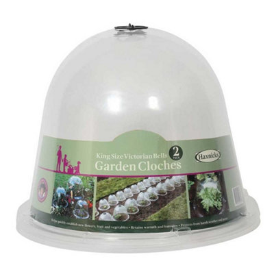 Haxnicks King Size Victorian Bell Cloche (2 Pack) from B&Q