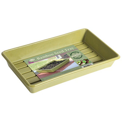 Haxnicks Sage Green Seed Tray (L)37Cm from B&Q