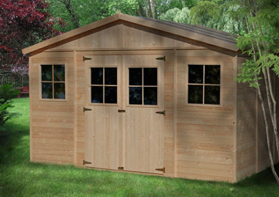 Timbela Wooden Garden Shed 4X14 Ft / 16M2 - Fsc Certified - M330