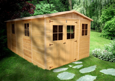 Timbela Wooden Garden Shed 17X11 Ft/15M2 - Fsc Certified - M337