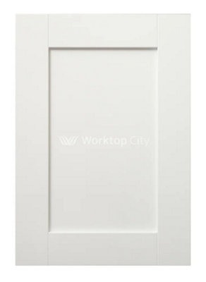 B&Q -  Rivington Shaker White Supermatt Replacement Kitchen Doors Sample Colour Swatch