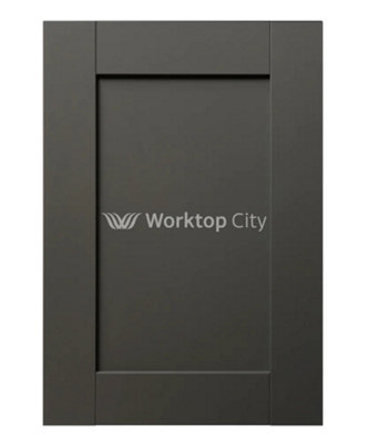 B&Q -  Rivington Shaker Graphite Supermatt Replacement Kitchen Doors Sample Colour Swatch