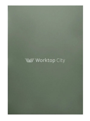B&Q -  Fenton Painted (Laser Edged) Slab Reed Green- Replacement Kitchen Doors 570mm X 295mm Sample Door (Free P&p)