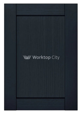 B&Q -  Balmoral Wood Grain 'skinny' Shaker Indigo Ash- Replacement Kitchen Doors Sample Colour Swatch