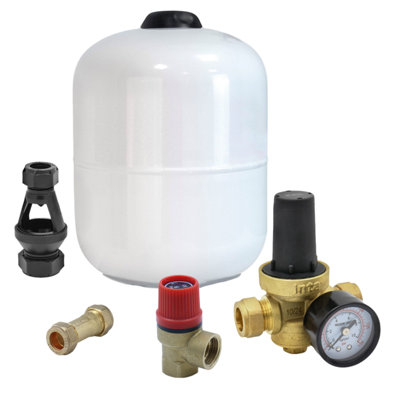 Heatrae Sadia Multipoint8 Litre Unvented Expansion & Pressure Reducing Kit (Kit A B C D) from B&Q
