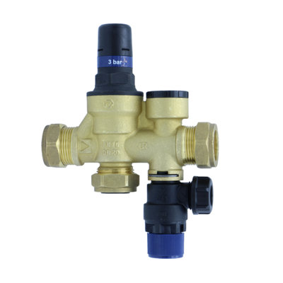 Reliance Valves RelianceInlet Control Multibloc Valve 22mm 3/4.5 Bar Cwic500010 from B&Q